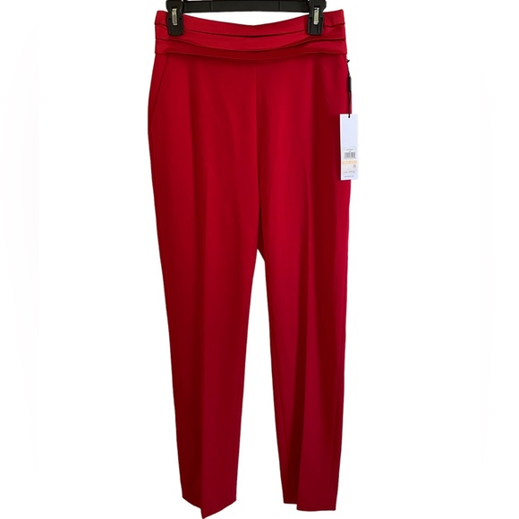 Calvin Klein Tuxedo Pants Red 2 New With Tags - Picture 1 of 5